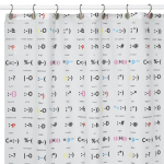 Text Talk Vinyl Shower Curtain Brings Emoticons To Your Bathroom