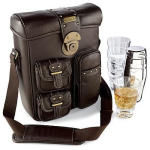 Portable Leather Cocktail Bag For Bartenders On The Go