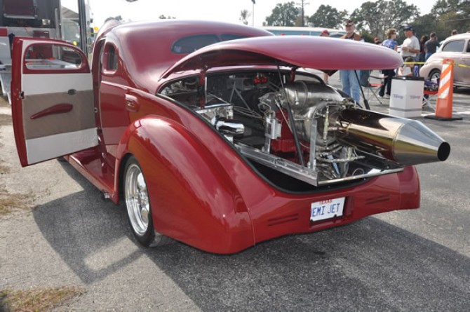 power out of his supercharged Hemiengined 1939 Ford Coupe Standard