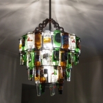 Tejas Home Barlite Puts Discarded Beer Bottles To Good Use…As Chandeliers