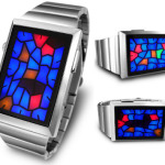 Tokyoflash Kisai Broke USB Watch Tells Time With Stained Glass Design
