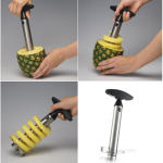Vacu Vin Steel Pineapple Slicer Makes Fruit Rings In 30 Seconds
