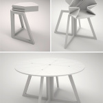 Grand Central Coffee Table Unfolds Like A Pop-Up Map