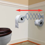 Accordion-Style Toilet Roll Holder Lets You Bring The Paper Closer