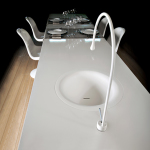 Gessi Goccia Concept Puts A Kitchen Faucet In Your Dining Table