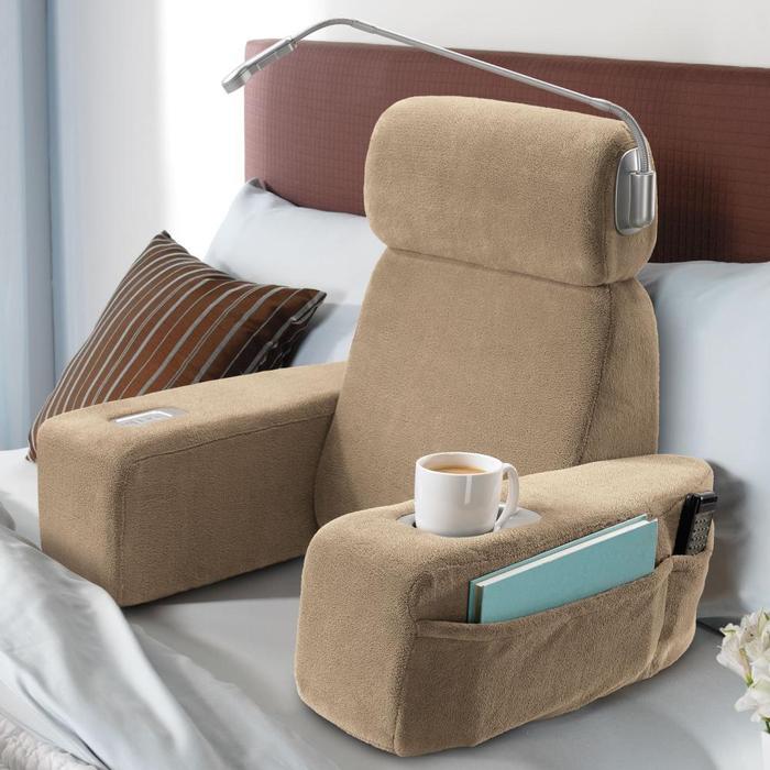Nap Massaging Bed Rest Turns Your Bed Into An Armchair