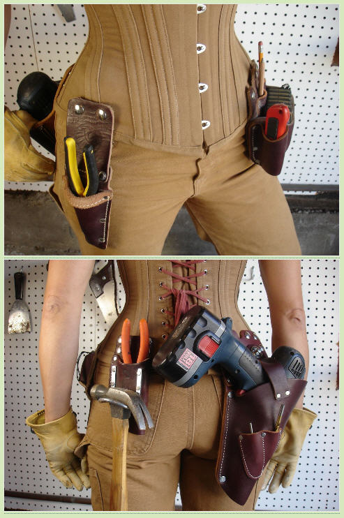 Work Corset Turns Shapely Undergarment Into Handyman Gear