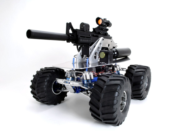 Robotic Weapon Is A RC Robot That Sees In The Dark, Fires Paintballs And Makes A Quick Escape