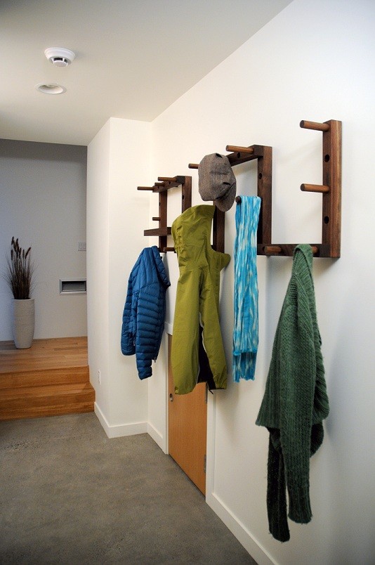Thru Block Modular Coat Rack Lets You, Best Way To Hang Coat Rack On Wall