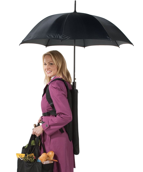 Look, Ma, No Hands: The Backpack Umbrella