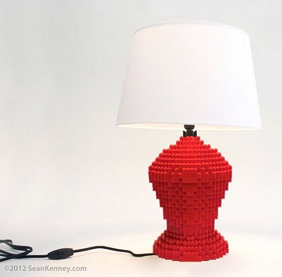 CHOOSE YOUR COLOUR LEGO BRICK LIGHT NEW BEDSIDE TABLE LAMP DESK LAMP BASE 