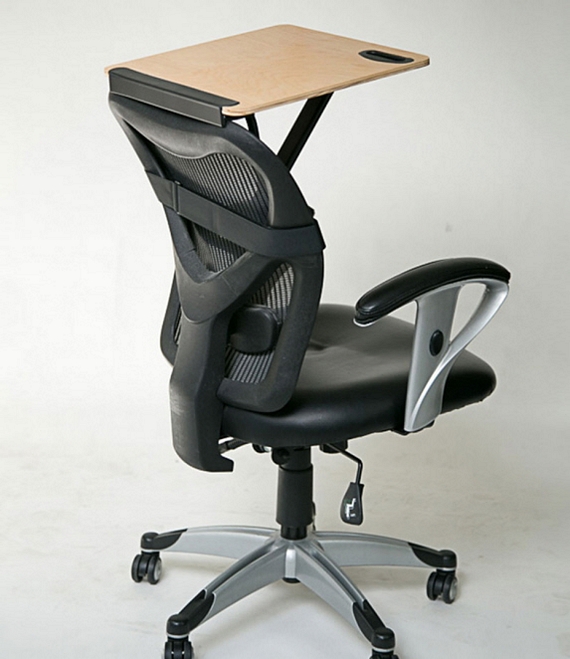 Portable Tray Can Convert Office Chairs, Chairs With Desk Attached