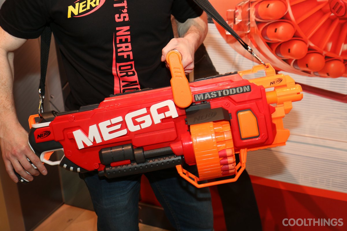 NEW Toy Gun Mega Mastodon Zombie Blaster Rapid Fire Foam Soft Bullets Nerf Style 
