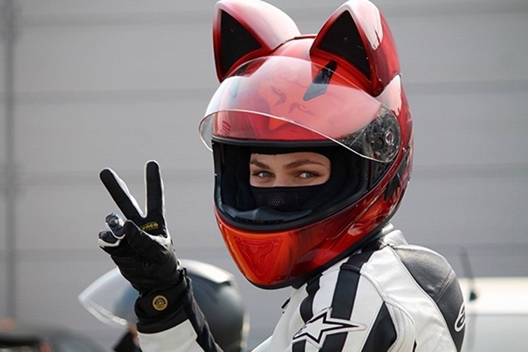 Nitrinos Neko Motorcycle Helmet