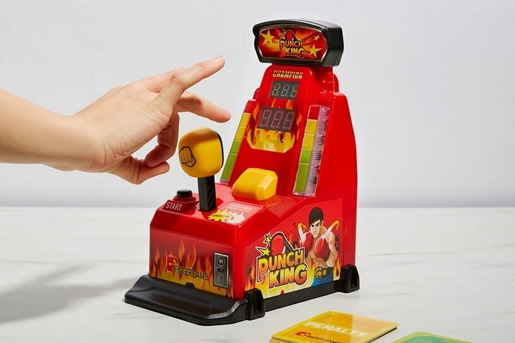 Kid's Punch King Game Finger Christmas Gift Electronic Arcade Boxing Play Set 