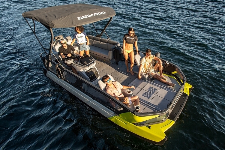 2022 Sea-Doo Switch Puts PWC Engine And Agility In A Large Pontoon Boat