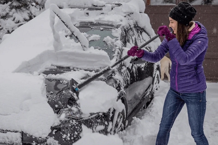 Heavy Duty Ice Scraper & Squeegee for Car Window Windscreen Frost Snow  Winter